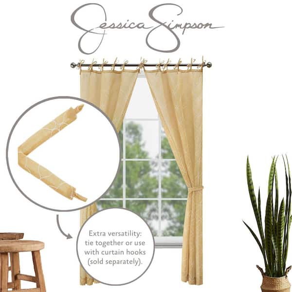 https://images.thdstatic.com/productImages/946238be-3fd2-5e20-b120-11d14f29809e/svn/gold-sheer-curtains-jsc016244-4f_600.jpg