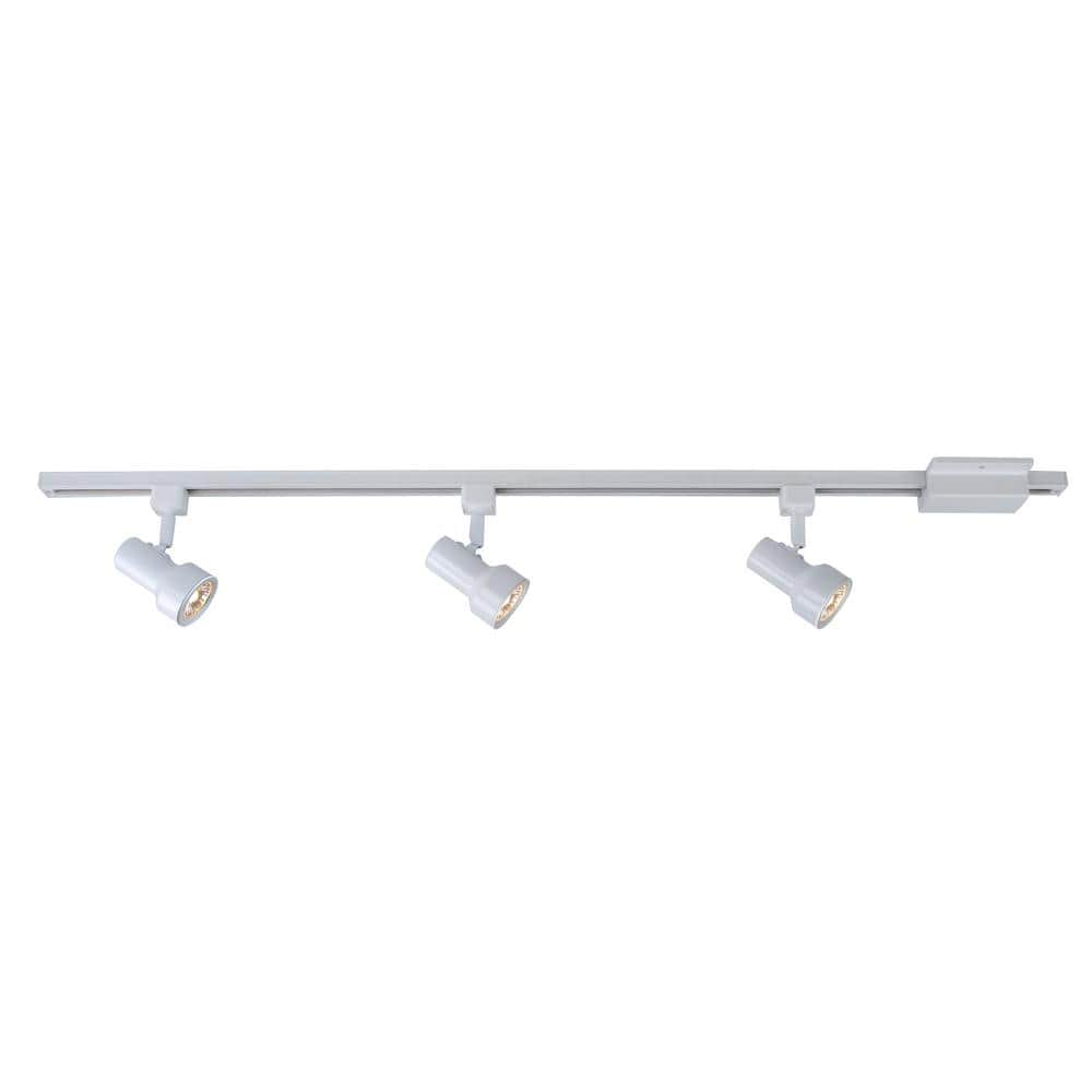Mini-Step 44 In. 3-Light White Linear Track Lighting Kit
