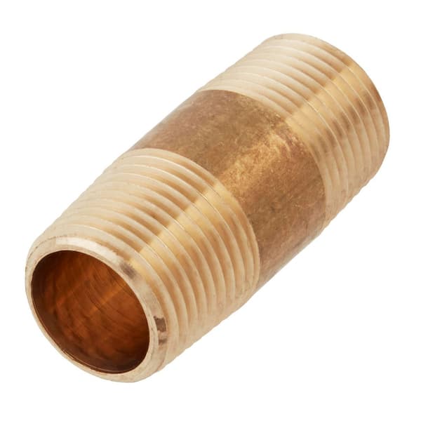 3/8 in. x 1-1/2 in. MIP Brass Nipple Fitting