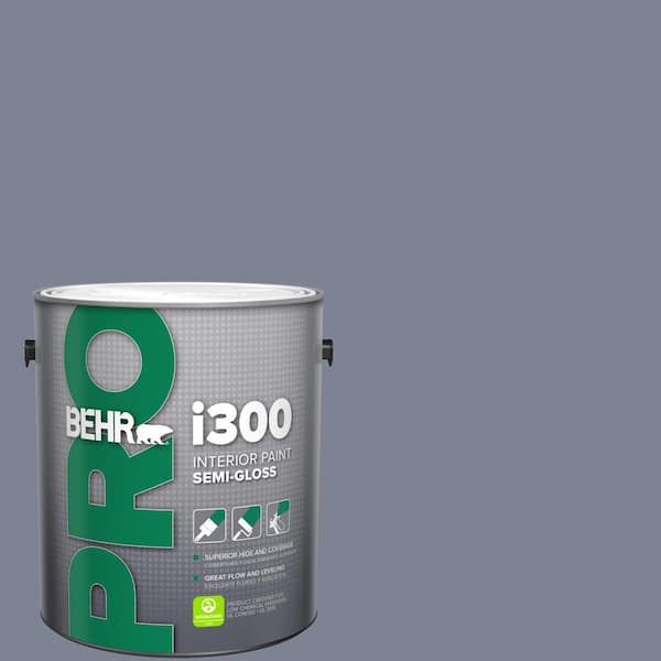 BEHR PRO 1 gal. #610F-6 Deep Smoke Signal Semi-Gloss Interior Paint
