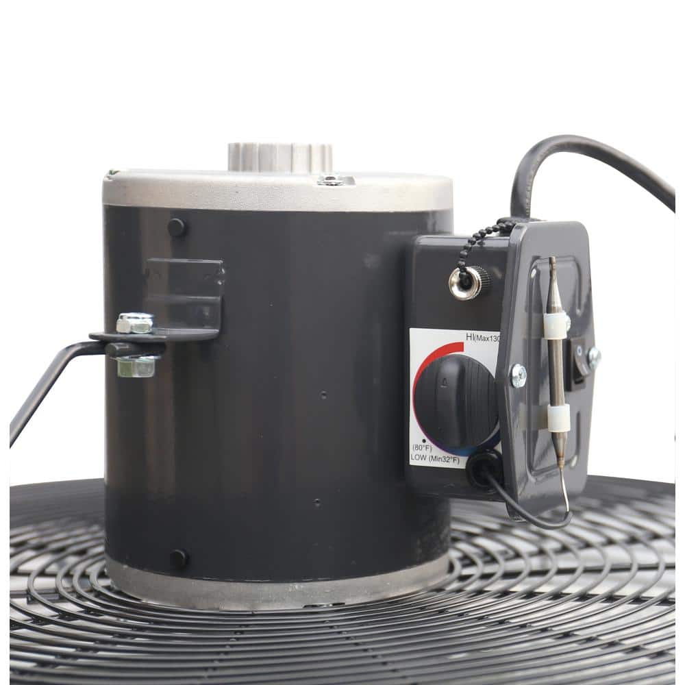 iLiving 20 Inch Wall-Mounted Shutter Exhaust Fan with Thermostat