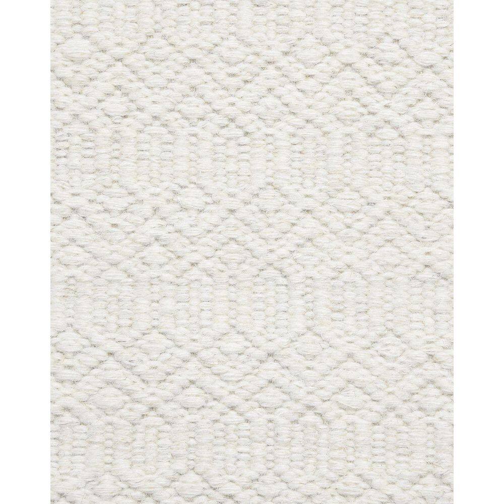 Handmade Ivory Wool 60'' x 36'' Flatweave Area Rug