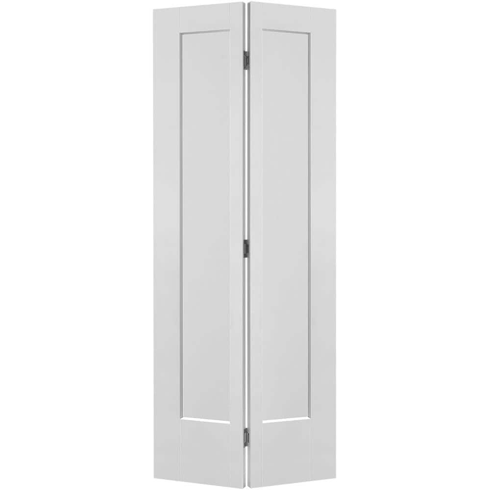Masonite 30 in. x 80 in. Lincoln Park Primed 2 Panel Hollow Core Composite Bifold Interior Door