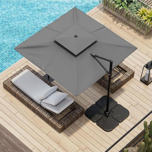double patio umbrella with lights OVIOS 15ft Solar APP Colors:Black on Black rome snowboard boots Best Facemask and Helmet This patio cantilever umbrella