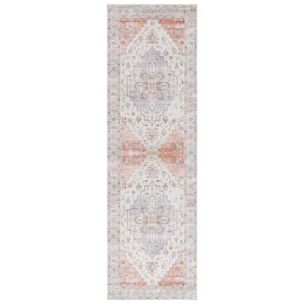 Arizona 3 ft. x 8 ft. Sage/Light Rust Oriental Runner Rug