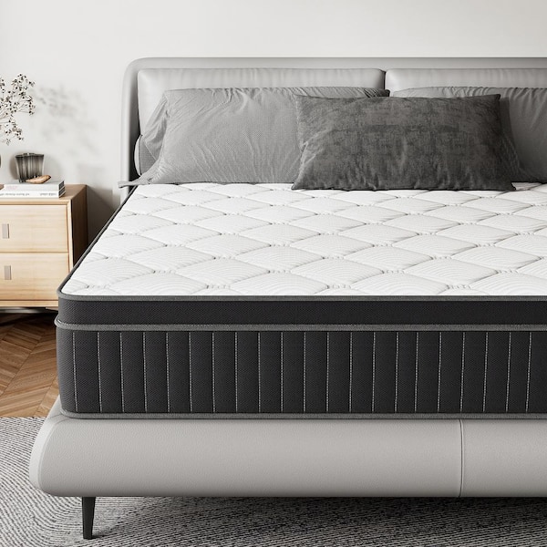 Queen Medium Hybrid Gel Memory Foam 10 in. Innerspring Tight Top Cooling and Breathable Bed-in-a-Box Mattress