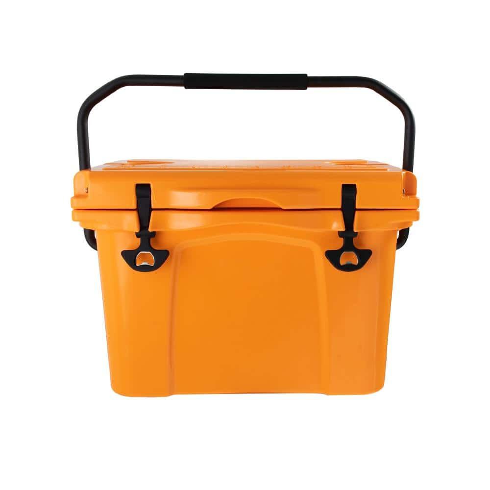 25QT Portable Orange Cooler with Bottle Opener, Cup Holder, Forming Ruler, Travel, Beach, Camping, Fishing price history on PriceWatchPro