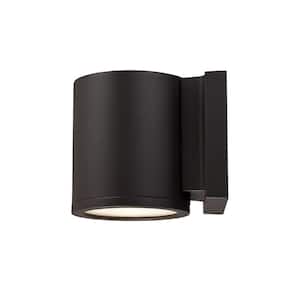 Tube 1-Light Bronze ENERGY STAR LED Indoor or Outdoor Wall Cylinder Light