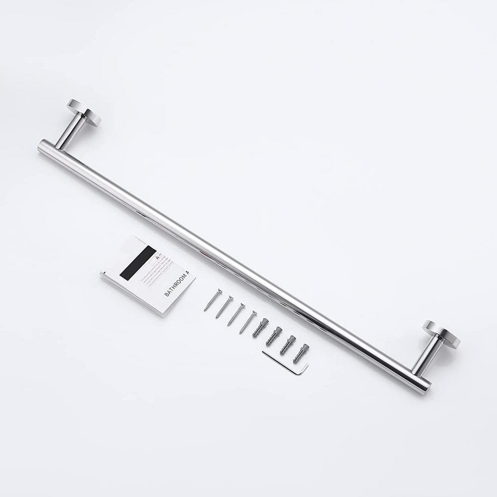 Polished Chrome 24-Inch Stainless Steel Wall Mounted Towel Bar