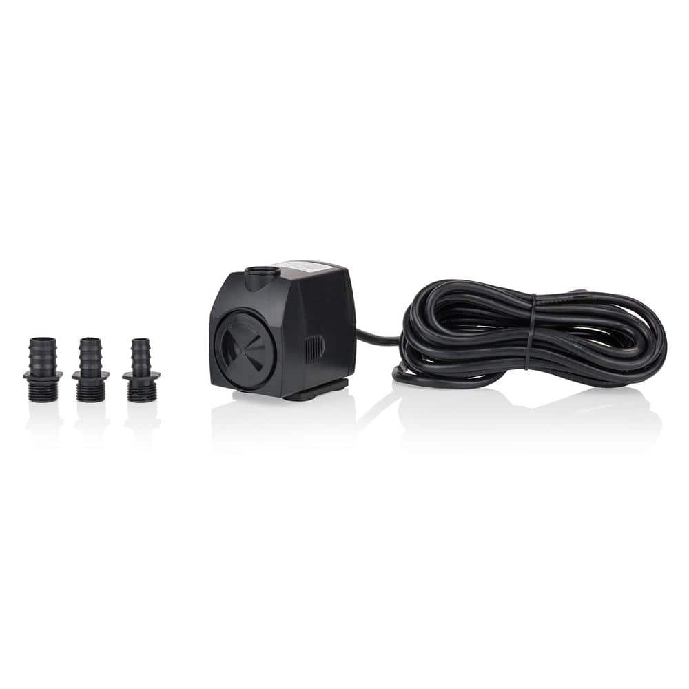 Black Submersible 400 GPH Fountain Stream Pump