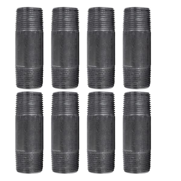 3/4 Pipe Fittings - 24 Pack 3/4 Inch Black Floor Flange Elbow Tee Combo |  Malleable Cast Iron Vintage Furniture Grade Threaded Pipes for DIY