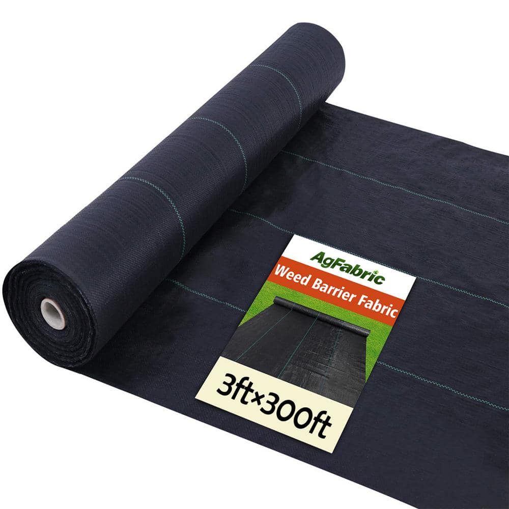 3 ft. x 300 ft. Weed Barrier Landscape Fabric Ground Cover Garden Mats for 