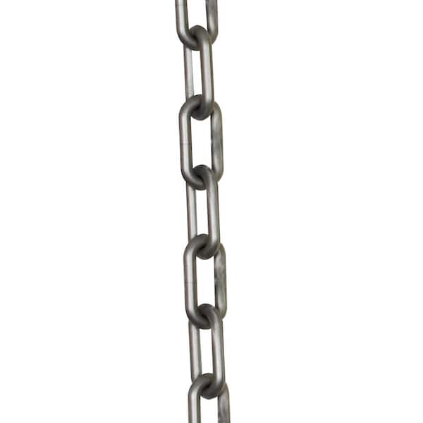 Mr. Chain 1 in. (#4, 25 mm) x 25 ft. Silver Plastic Chain
