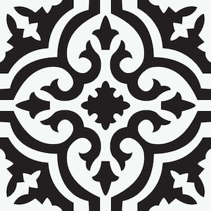 Take Home Sample Parma Black 6 in. W x 6 in. L Residential Vinyl Tile Flooring