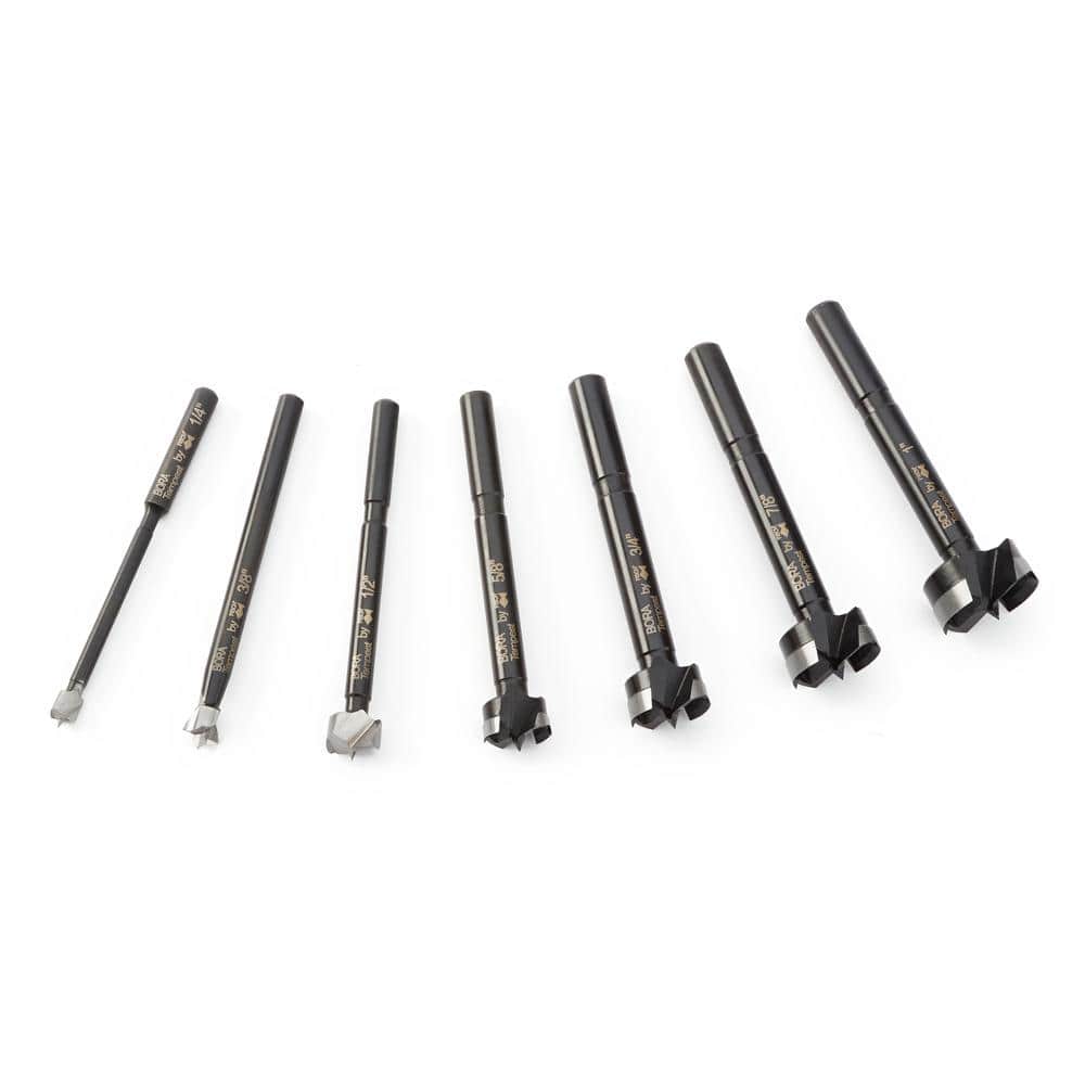 Tempest Forstner Bit 7-Piece Set in Wood Box, 1/4 in. to 1 in. 1/4 to 1 in.