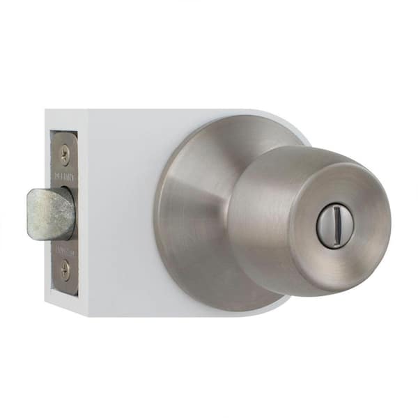 Orbit Satin Nickel Privacy Bed/Bath Door Knob