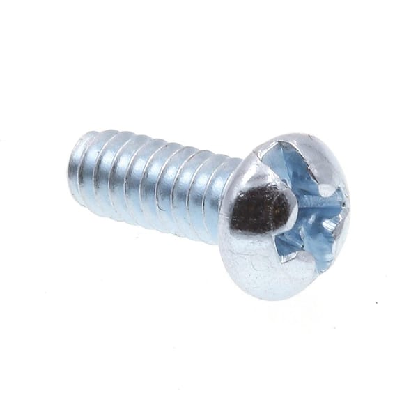 Prime-Line #6-32 x 3/8 in. Zinc Plated Steel Phillips/Slotted Combination Drive Round Head Machine Screws (100-Pack)