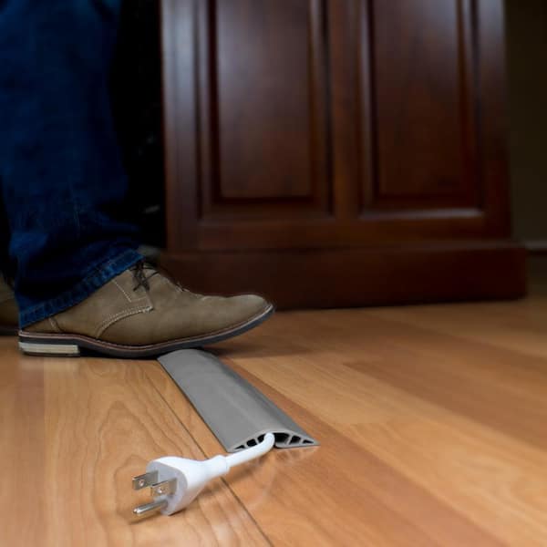 Commercial Electric 5 ft. PVC Floor Cord Protector in Grey A91-5G