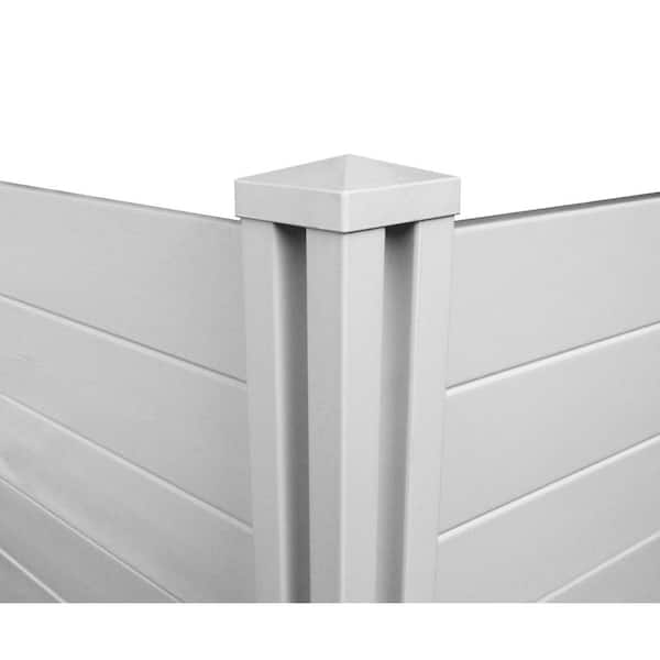 Enclo Privacy Screens 4 ft. x 4 ft. Premium White Vinyl Privacy Fence Panel Screen Enclosure