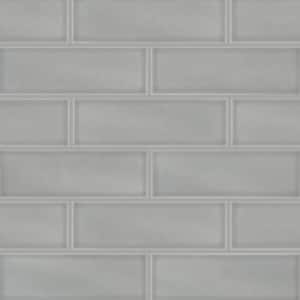 Morning Fog 4 in. x 12 in. Glossy Ceramic Subway Wall Tile (4.95 sq. ft./Case)