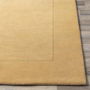 Foxcroft Gold 9 ft. 9 in. x 9 ft. 9 in. Square Indoor Area Rug