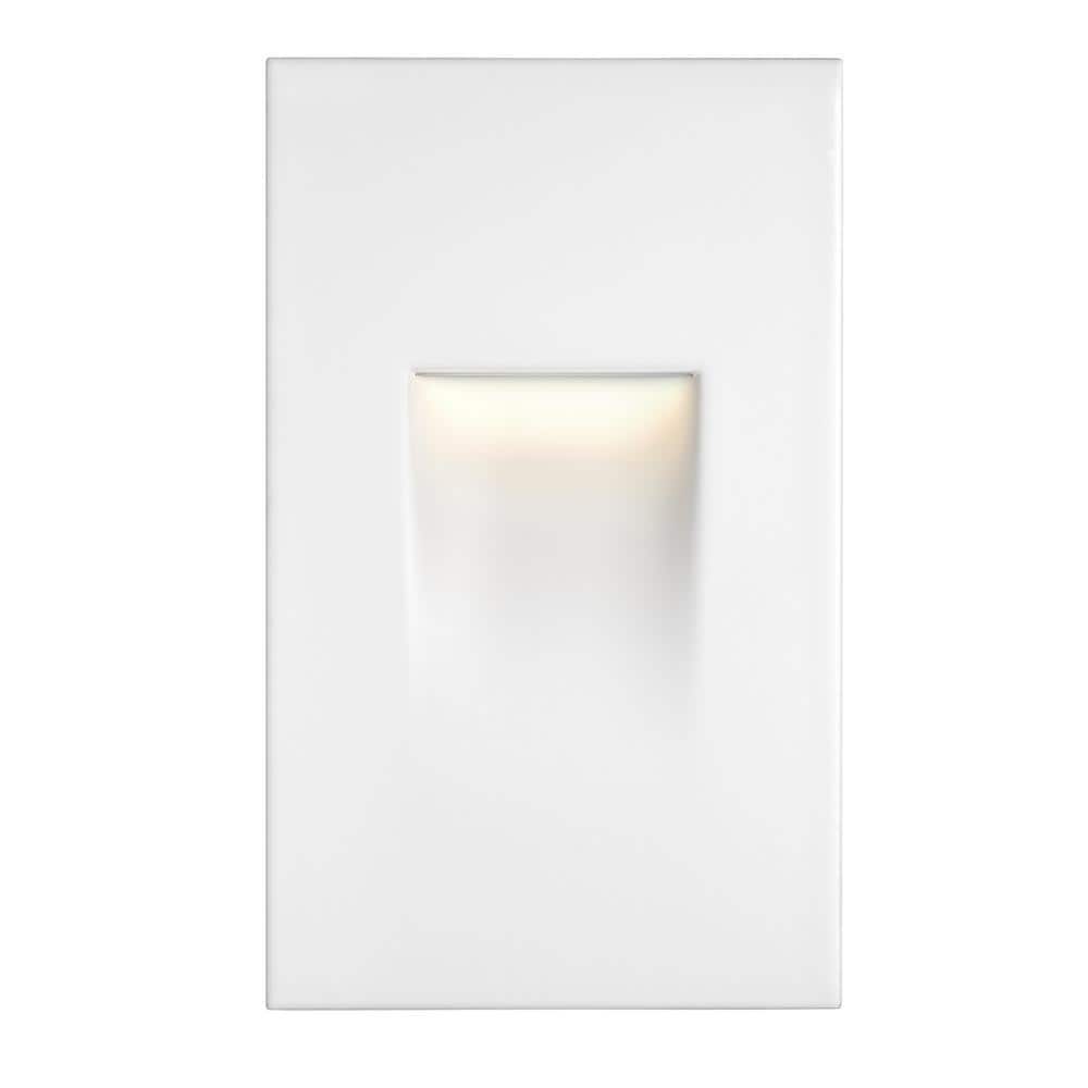 White Aluminum LED Step Lights with Tunable Color, 2-Pack