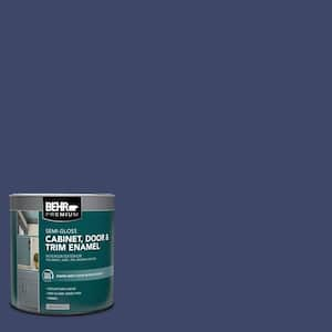 1 qt. #S-H-620 Midnight Sky Semi-Gloss Enamel Interior/Exterior Cabinet, Door & Trim Paint