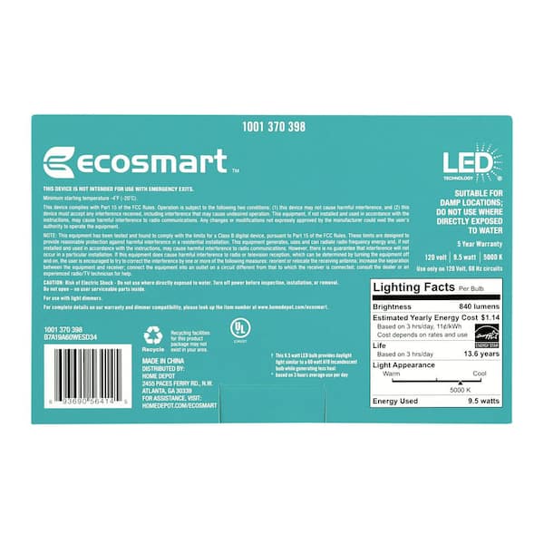 Ecosmart b7a19a60wesd34 deals