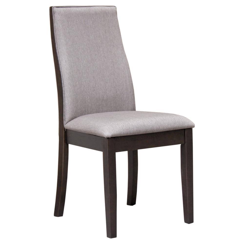 Pearl Silver Upholstered Wood Side Chair