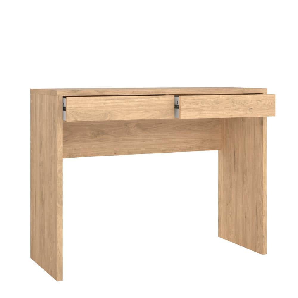 Jackson Hickory Wood Writing Desk with 2 Drawers