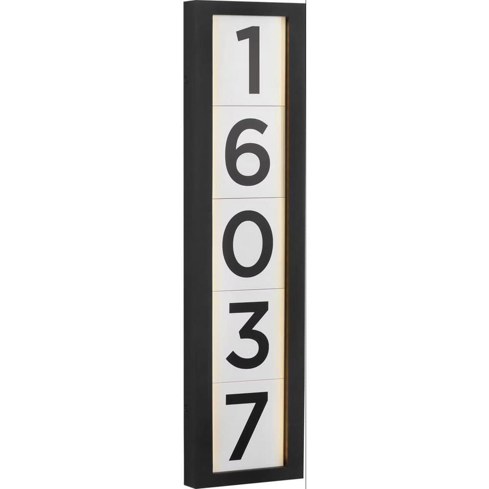 21 in. W Modern Textured Black LED Address Light price history on PriceWatchPro