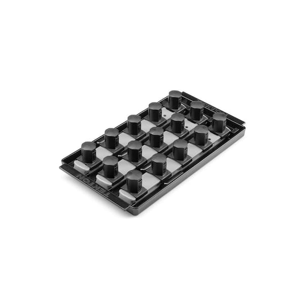TEKTON 3/4 in. Drive 3-Rail Socket Organizer Set, Gray (15-Tool)