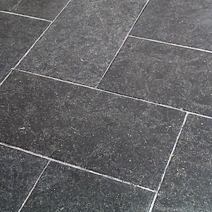 Reno Black 18 in. x 36 in. Satin Marble Floor and Wall Tile (9 sq. ft./Case)