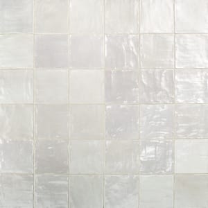 Amagansett Fog Gray 4 in. x 4 in. Mixed Finish Ceramic Wall Tile (5.38 sq. ft. / case)