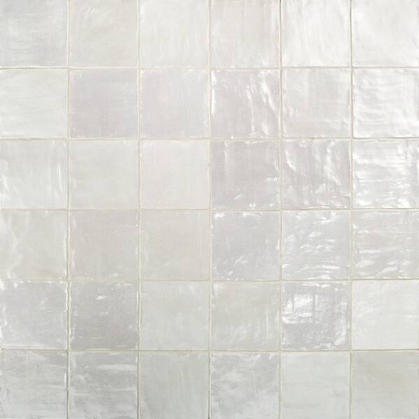 Ivy Hill Tile Amagansett Fog 4 in. x 4 in. Satin Ceramic Wall Tile (5.38 sq. ft. / box)