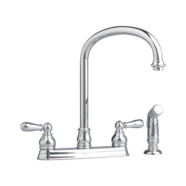 American Standard Hampton 2-Handle Standard Kitchen Faucet in Polished Chrome