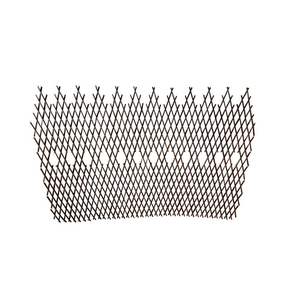 MGP 48 in. Brown Willow Picket Pattern Lattice Trellis WCT-48PB - The ...