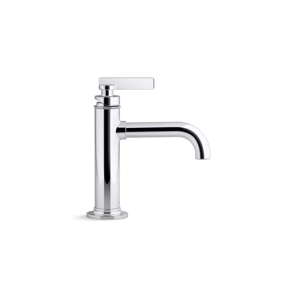 Polished Chrome Single-Handle Bathroom Sink Faucet