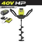 40-Volt HP Ice Auger with 8 in. Bit and 4.0 Ah Battery and Charger