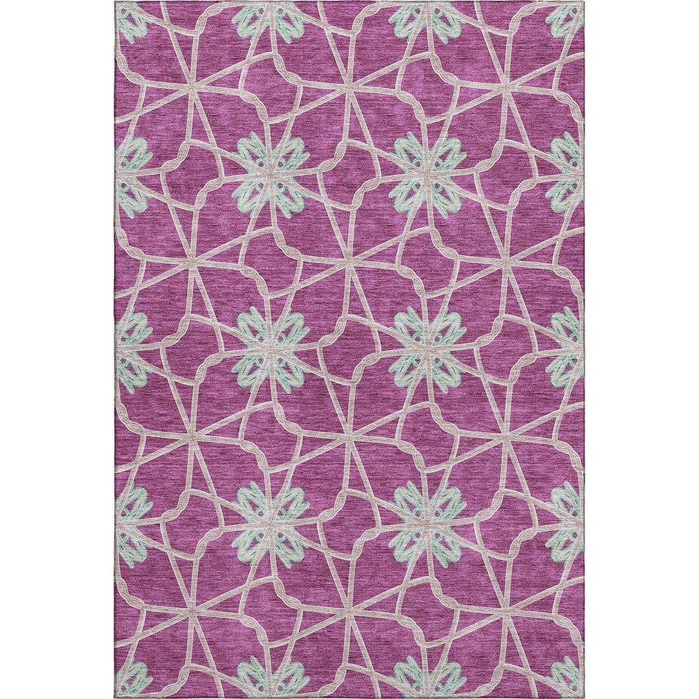 Mayfield Premium Machine Washable Abstract AMF958 Blush 10 ft. x 14 ft. Area Rug price history on PriceWatchPro