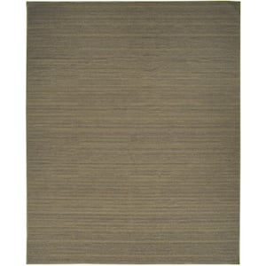 Washable Essentials Green 6 ft. x 9 ft. All-over design Contemporary Area Rug