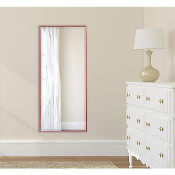Oversized Rectangle Spice Beveled Glass Modern Mirror (61 in. H x 27.5 in. W)