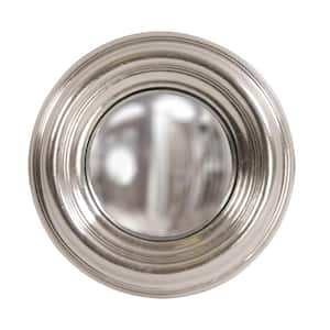 Small Round Bright Silver Mirror (9.5 in. H x 9.5 in. W)