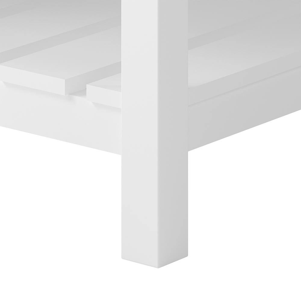 Lawson 48" White Freestanding Vanity Cabinet with Storage