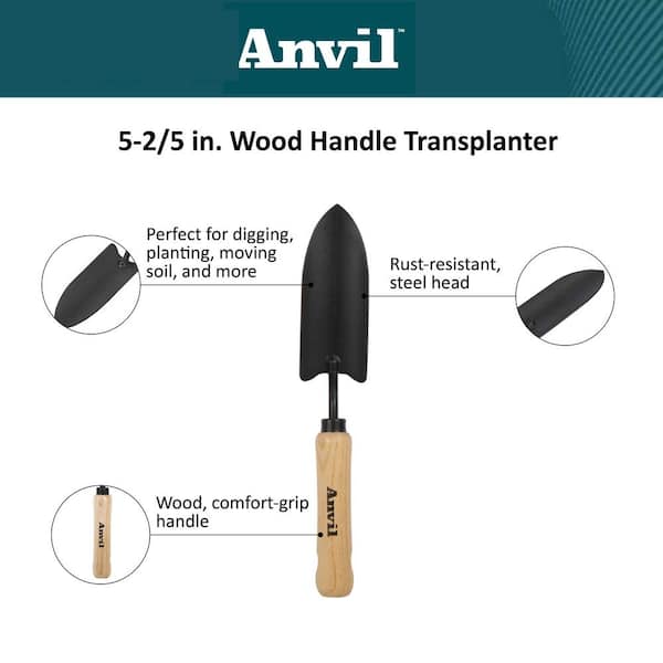 5-2/5 in. Wood Handle Transplanter