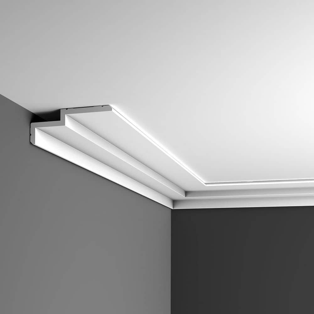 Primed White Polyurethane Crown Moulding for Ceilings