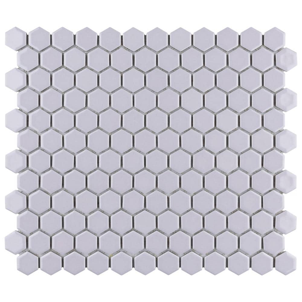 Metro 1 in. Hex Glossy Lavender 6 in. x 6 in. Porcelain Mosaic Take Home Tile Sample price history on PriceWatchPro