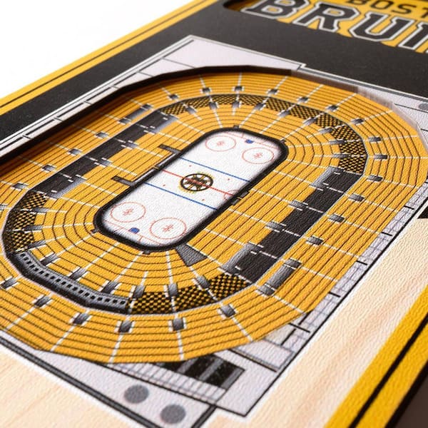 YouTheFan NHL Boston Bruins 6 in. x 19 in. 3D Stadium Banner-TD
