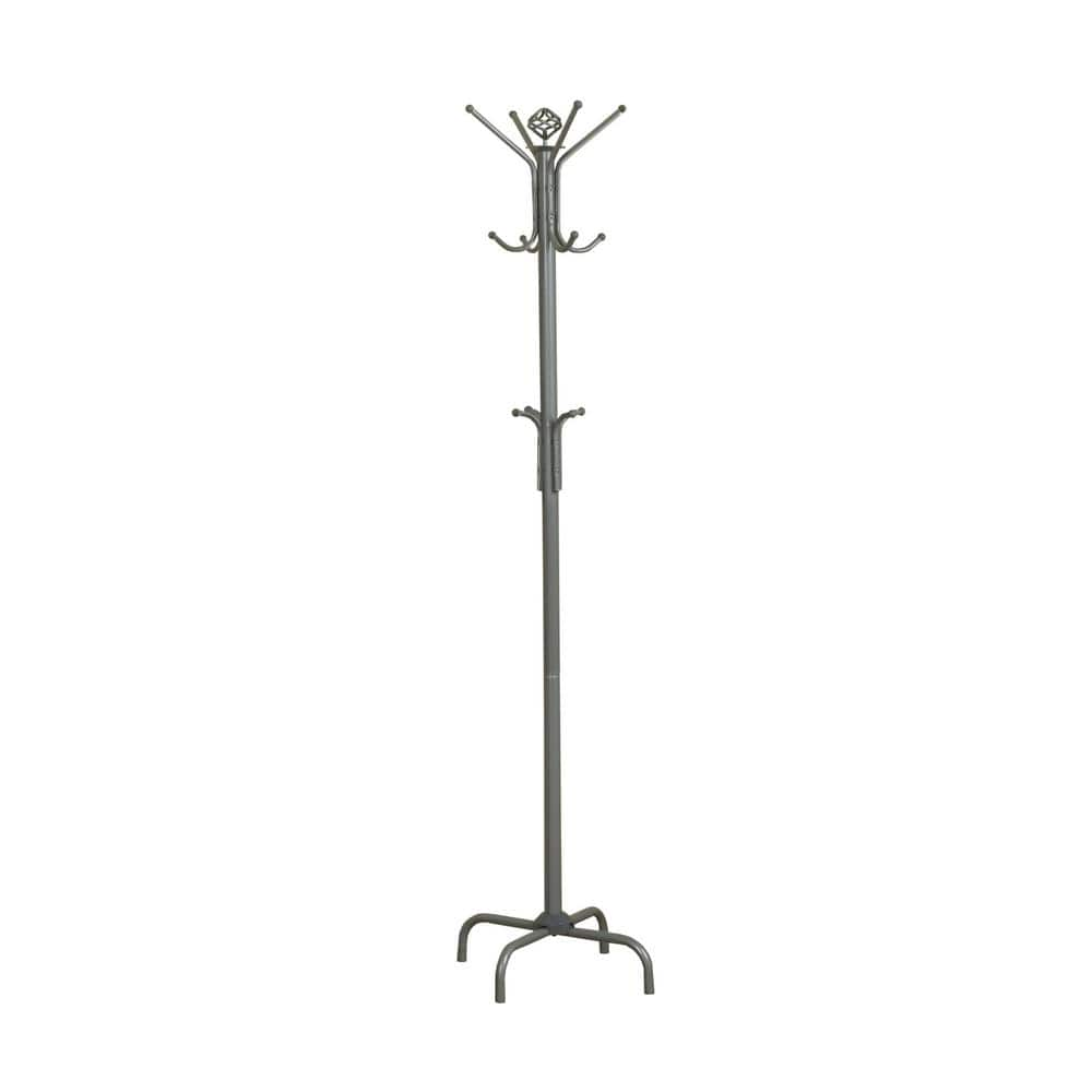 Silver Metal Coat Rack HD2007 The Home Depot