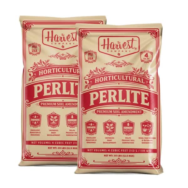 1 cu. ft./29.9 Qt. Organic White Perlite Planting Soil Additive and Growing Medium (2-Pack)